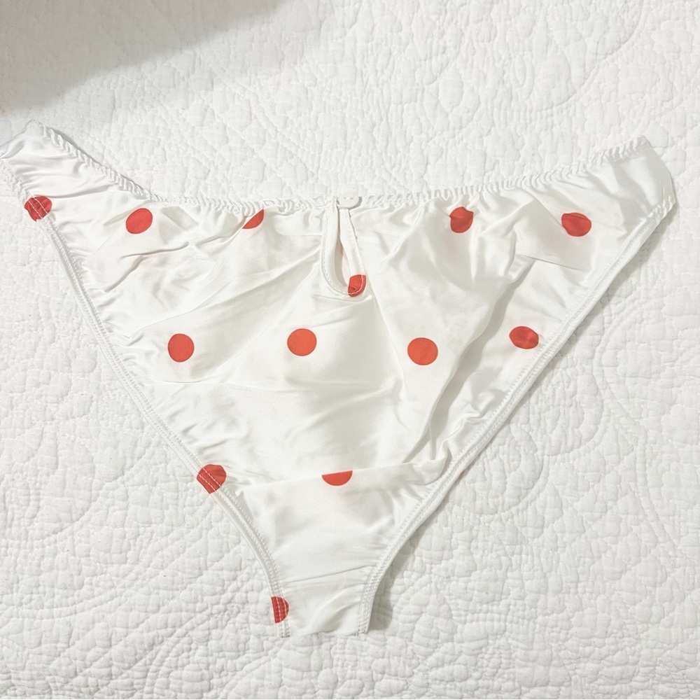 For Love & Lemons White and Red Polka Dot Maxi Dress - Picture 8 of 13